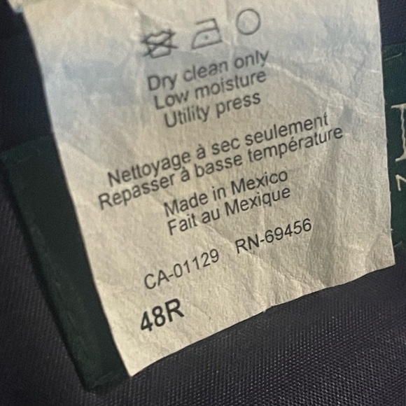 Ralph Lauren Blue Sport Coat with Windowpane Pattern - Picture 9 of 11